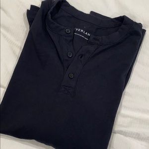 Everlane 100% Cotton Men Henley Long sleeve shirt